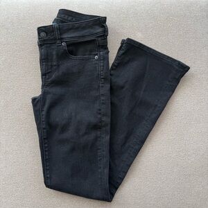 American Eagle Outfitters Black Kick Boot Jeans